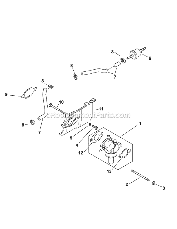 Kohler Sv590-3220 Fuel System Diagram and Parts List for LTX1040 (13AX90AS056, 13WX90AS009, 13WX90AS010, 13WX90) (2014) Cub Cadet Lawn Tractor